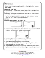 Preview for 29 page of Russell Hobbs RH1042 Instruction Manual