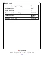 Preview for 35 page of Russell Hobbs RH1042 Instruction Manual