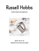 Russell Hobbs RH1130 Instructions And Warranty предпросмотр