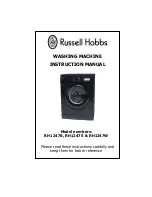 Preview for 1 page of Russell Hobbs RH1247B Instruction Manual