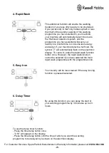 Preview for 20 page of Russell Hobbs RH1261TW Instruction Manual