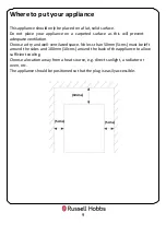 Предварительный просмотр 9 страницы Russell Hobbs RH12WC3 User Manual