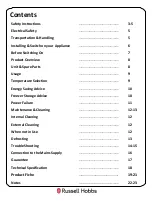 Preview for 2 page of Russell Hobbs RH142CF2002 Instruction Manual