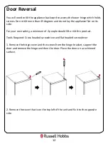 Предварительный просмотр 12 страницы Russell Hobbs RH50FF145 Instruction Manual