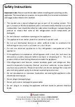 Preview for 3 page of Russell Hobbs RH54FF170B Instruction Manual