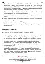 Preview for 4 page of Russell Hobbs RH54FF170B Instruction Manual