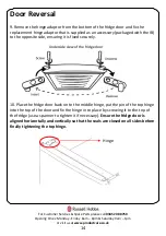 Preview for 14 page of Russell Hobbs RH54FF170B Instruction Manual