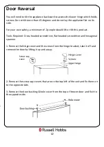 Предварительный просмотр 12 страницы Russell Hobbs RH54FR3FZ144 Instruction Manual