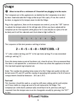 Preview for 9 page of Russell Hobbs RH55FF171-ML Instruction Manual