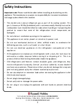 Preview for 3 page of Russell Hobbs RH55FFWD180-M Instruction Manual