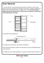 Preview for 14 page of Russell Hobbs RH55LF142 Instruction Manual