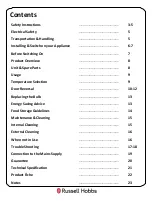 Preview for 2 page of Russell Hobbs RH55UCLF4B Instruction Manual