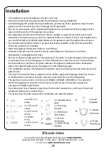 Preview for 28 page of Russell Hobbs RH60BIDW1-M Instruction Manual