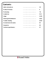 Preview for 2 page of Russell Hobbs RH60GH403DS Instruction Manual