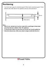 Preview for 8 page of Russell Hobbs RH60GH403DS Instruction Manual