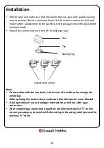 Preview for 13 page of Russell Hobbs RH60GH403DS Instruction Manual