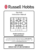 Preview for 1 page of Russell Hobbs RH60GH403SS Instruction Manual