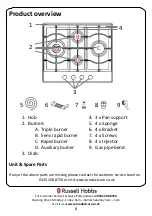 Предварительный просмотр 6 страницы Russell Hobbs RH60GH403SS Instruction Manual