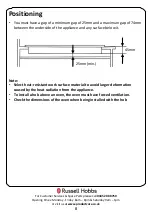 Preview for 8 page of Russell Hobbs RH60GH403SS Instruction Manual