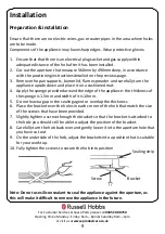 Preview for 9 page of Russell Hobbs RH60GH403SS Instruction Manual