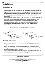 Preview for 10 page of Russell Hobbs RH60GH403SS Instruction Manual