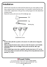 Предварительный просмотр 13 страницы Russell Hobbs RH60GH403SS Instruction Manual