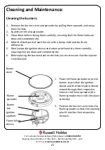 Preview for 21 page of Russell Hobbs RH60GH403SS Instruction Manual