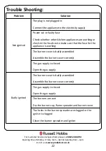 Preview for 22 page of Russell Hobbs RH60GH403SS Instruction Manual