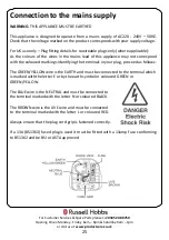 Preview for 25 page of Russell Hobbs RH60GH403SS Instruction Manual