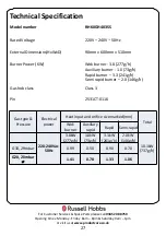 Preview for 27 page of Russell Hobbs RH60GH403SS Instruction Manual