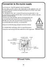 Предварительный просмотр 40 страницы Russell Hobbs RH612WM1 Series Instruction Manual