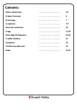 Preview for 2 page of Russell Hobbs RH72DEO1001B Instruction Manual