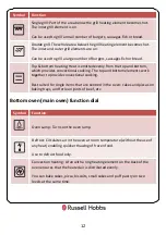 Preview for 12 page of Russell Hobbs RH72DEO1001B Instruction Manual