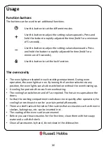 Preview for 14 page of Russell Hobbs RH72DEO1001B Instruction Manual