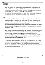 Preview for 21 page of Russell Hobbs RH72DEO1001B Instruction Manual