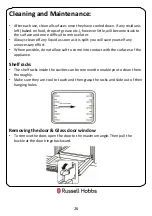 Preview for 26 page of Russell Hobbs RH72DEO1001B Instruction Manual