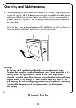 Preview for 28 page of Russell Hobbs RH72DEO1001B Instruction Manual