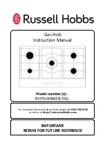 Russell Hobbs RH75GH602B Instruction Manual preview