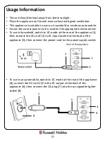 Preview for 11 page of Russell Hobbs RH8CLR8001B Manual