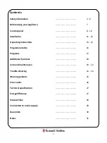 Preview for 2 page of Russell Hobbs RH8CTD701 Instruction Manual