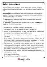 Preview for 3 page of Russell Hobbs RH8WC2 User Manual