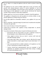 Preview for 4 page of Russell Hobbs RH8WC2 User Manual