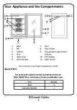 Preview for 8 page of Russell Hobbs RH8WC2 User Manual