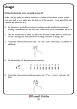 Preview for 20 page of Russell Hobbs RH90EH7001 Instruction Manual