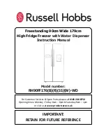 Russell Hobbs RH90FF176-WD Instruction Manual preview