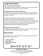 Preview for 11 page of Russell Hobbs RH90FF176-WD Instruction Manual