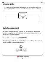 Предварительный просмотр 10 страницы Russell Hobbs RHBC48 Instruction Manual