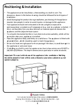 Preview for 8 page of Russell Hobbs RHBI18WC1 Instruction Manual