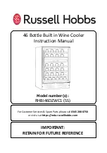 Preview for 1 page of Russell Hobbs RHBI46DZWC1 Instruction Manual