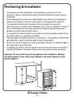 Preview for 9 page of Russell Hobbs RHBI46DZWC1 Instruction Manual